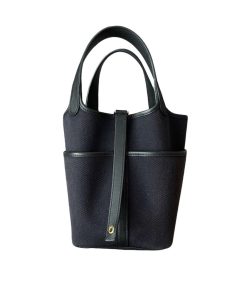 Hermes Picotin 18 Cargo Blue Marine/Black, Toile Geoland/ Swift